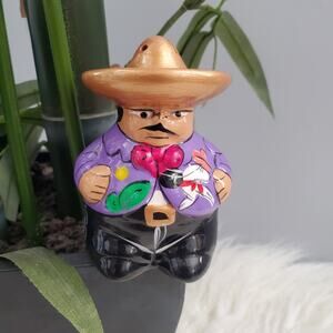 Vintage Hand Painted Mexican Pepper Shake Replacement